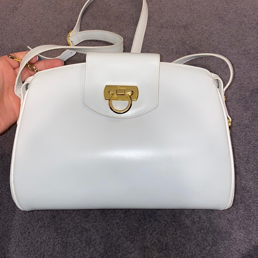 Beautiful white Salvatore Ferragamo bag! Used only a handful of times.